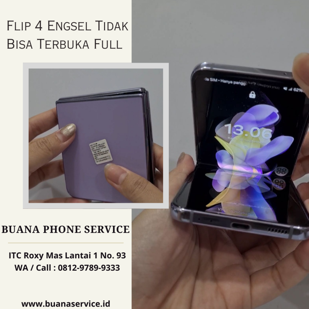 ganti engsel flip 4